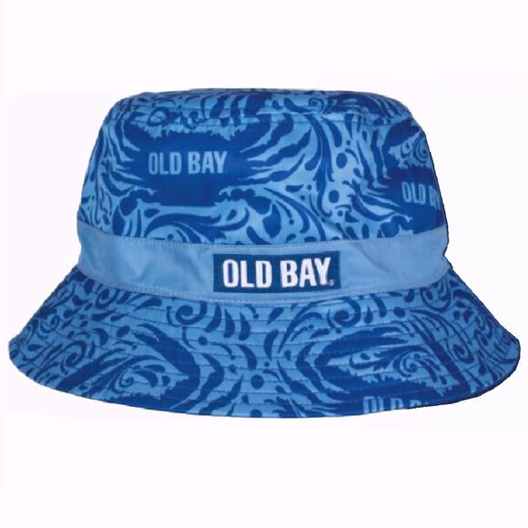 Old Bay Blue Crab Tonal Reversible Bucket Sun Hat - NEW Fast Ship - Picture 1 of 4